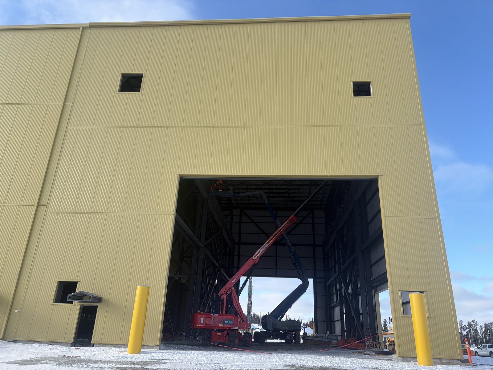 Completed industrial building